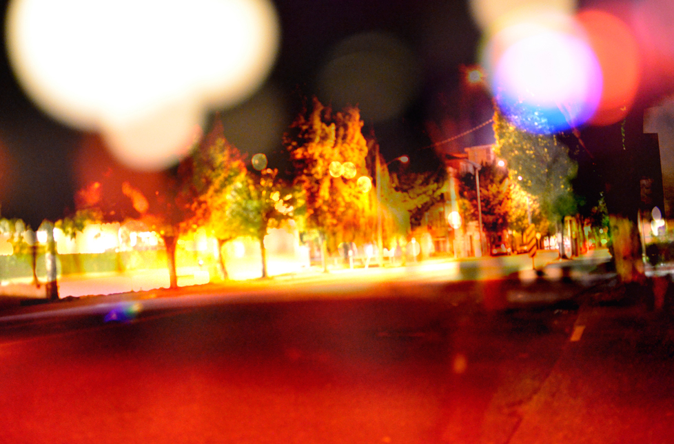 Street by the old apartment