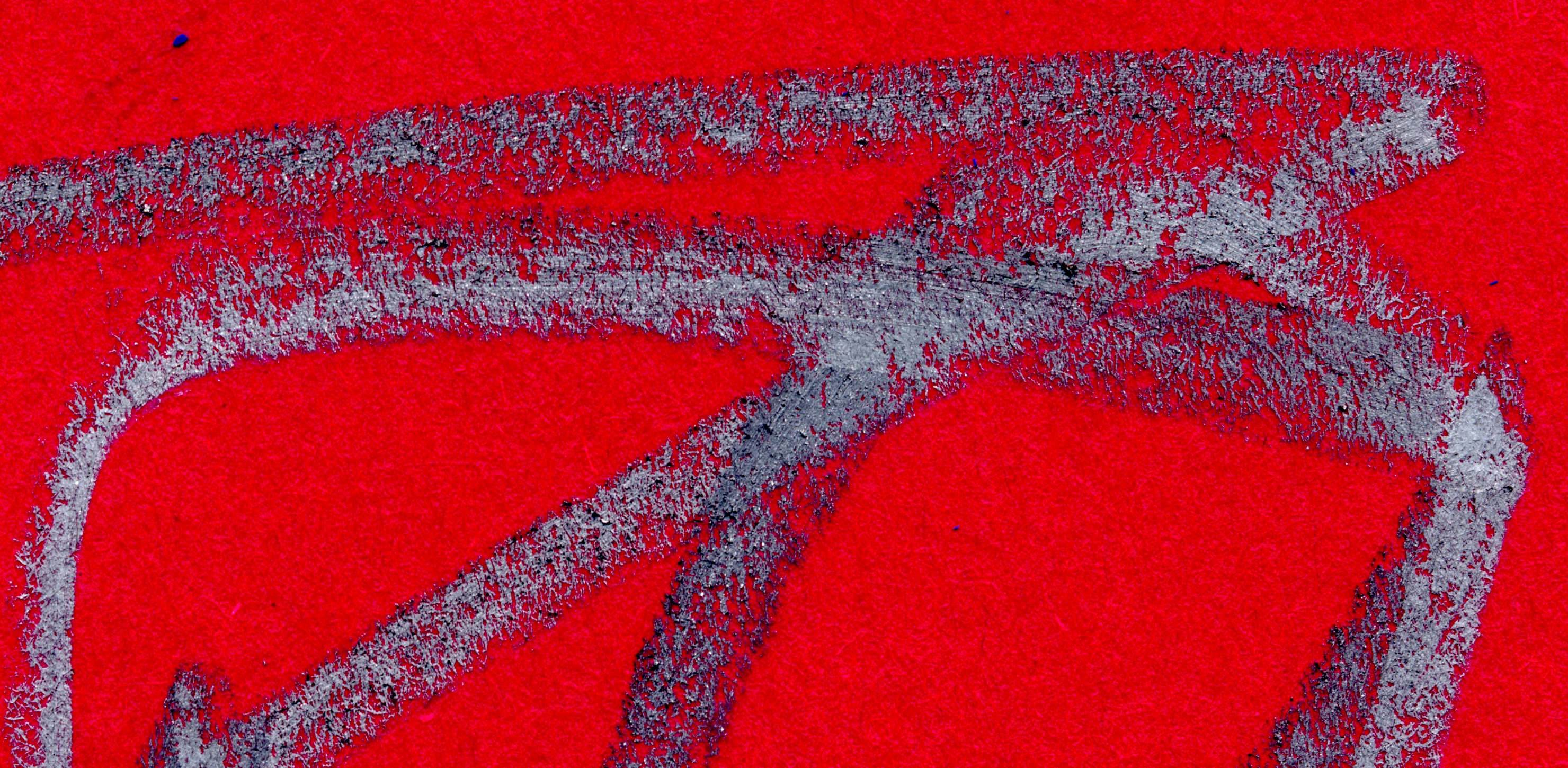 Silver on Red
